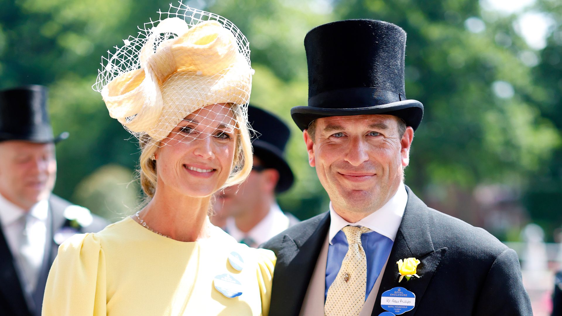 Harriet Sperling y Peter Phillips en Ascot