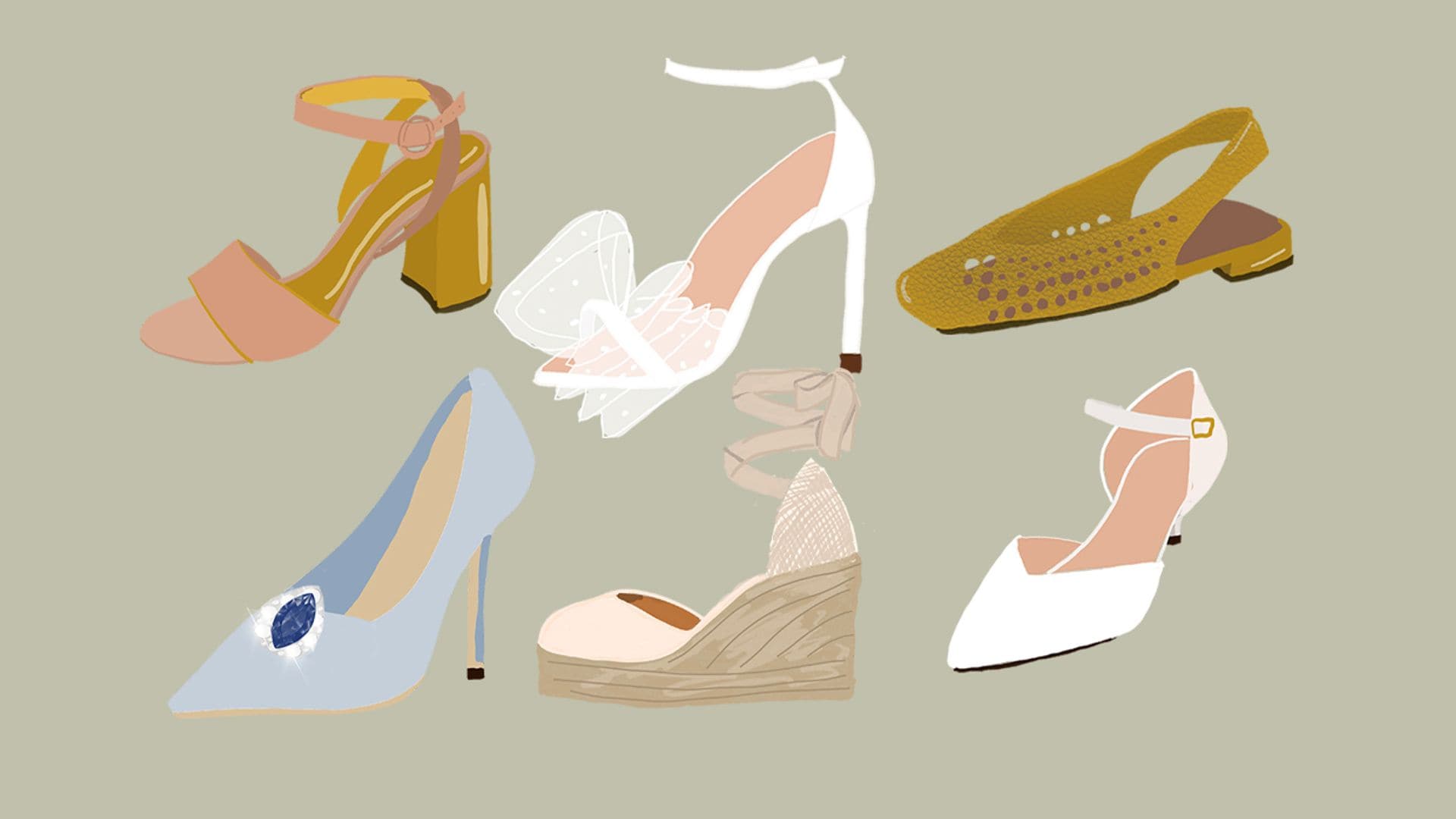 ¿Celebras tu boda en verano? Estos zapatos de novia son para ti