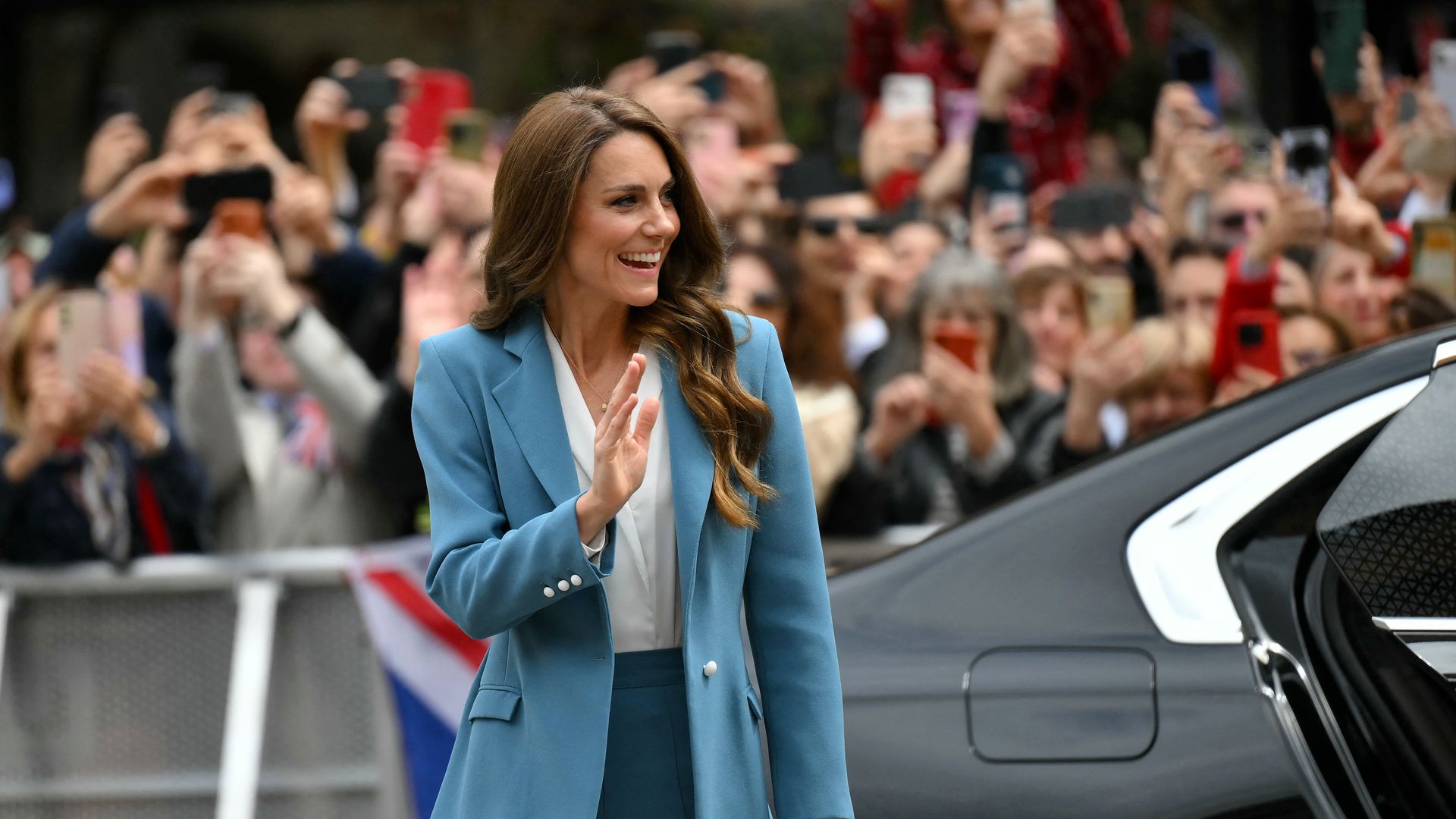 Kate Middleton aterriza en Reggio Emilia