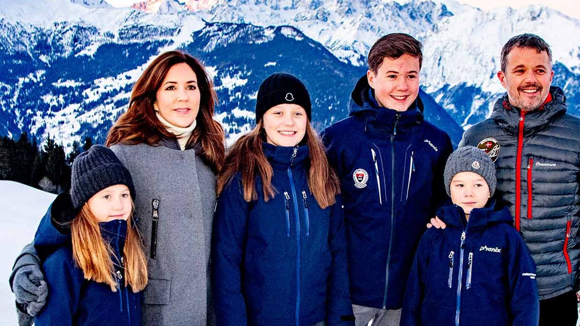Cama elástica y fútbol: así pasan el confinamiento los hijos de Federico y Mary de Dinamarca