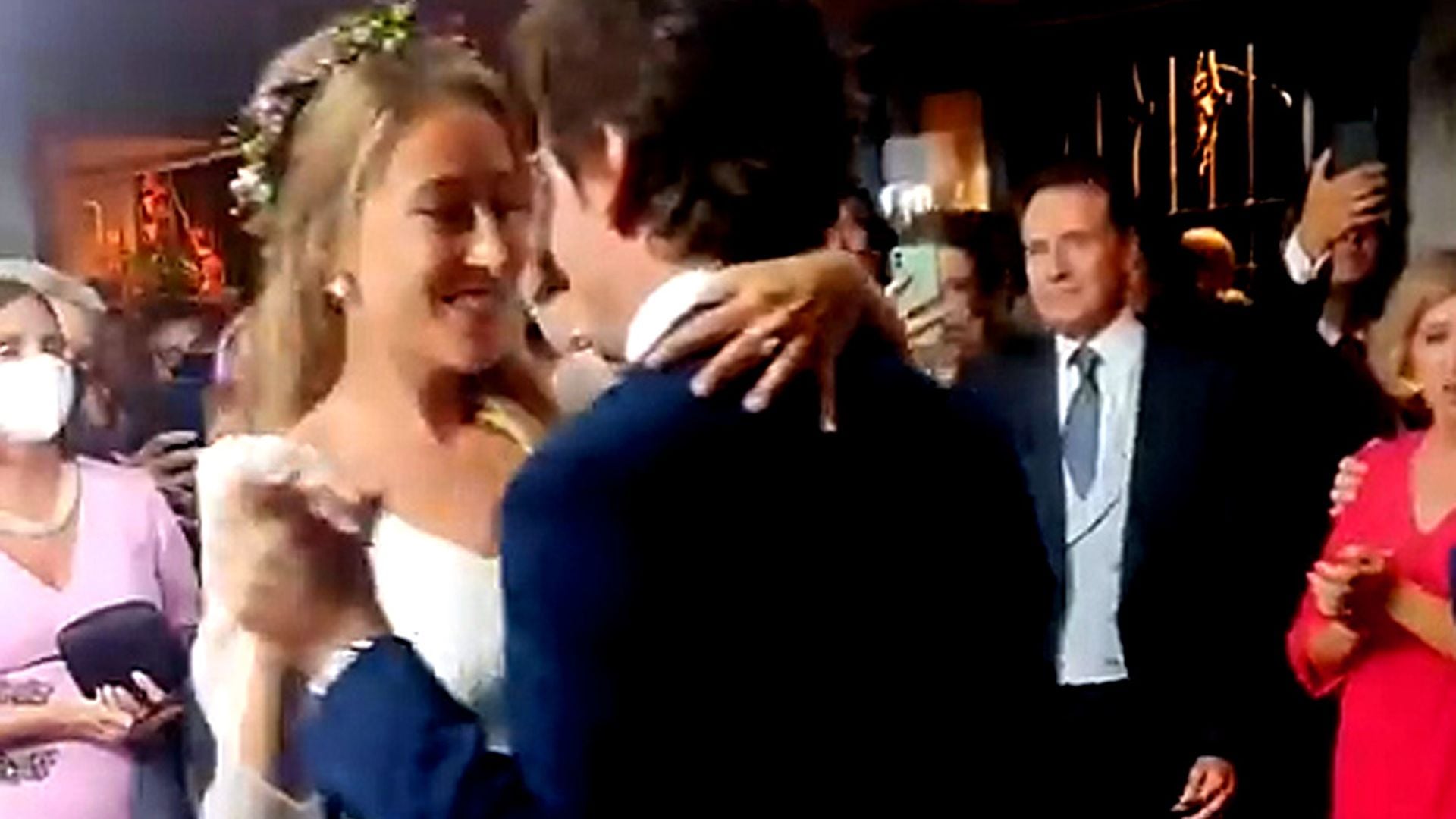 Matías Prats, un orgulloso padrino en la boda de su hija Marta