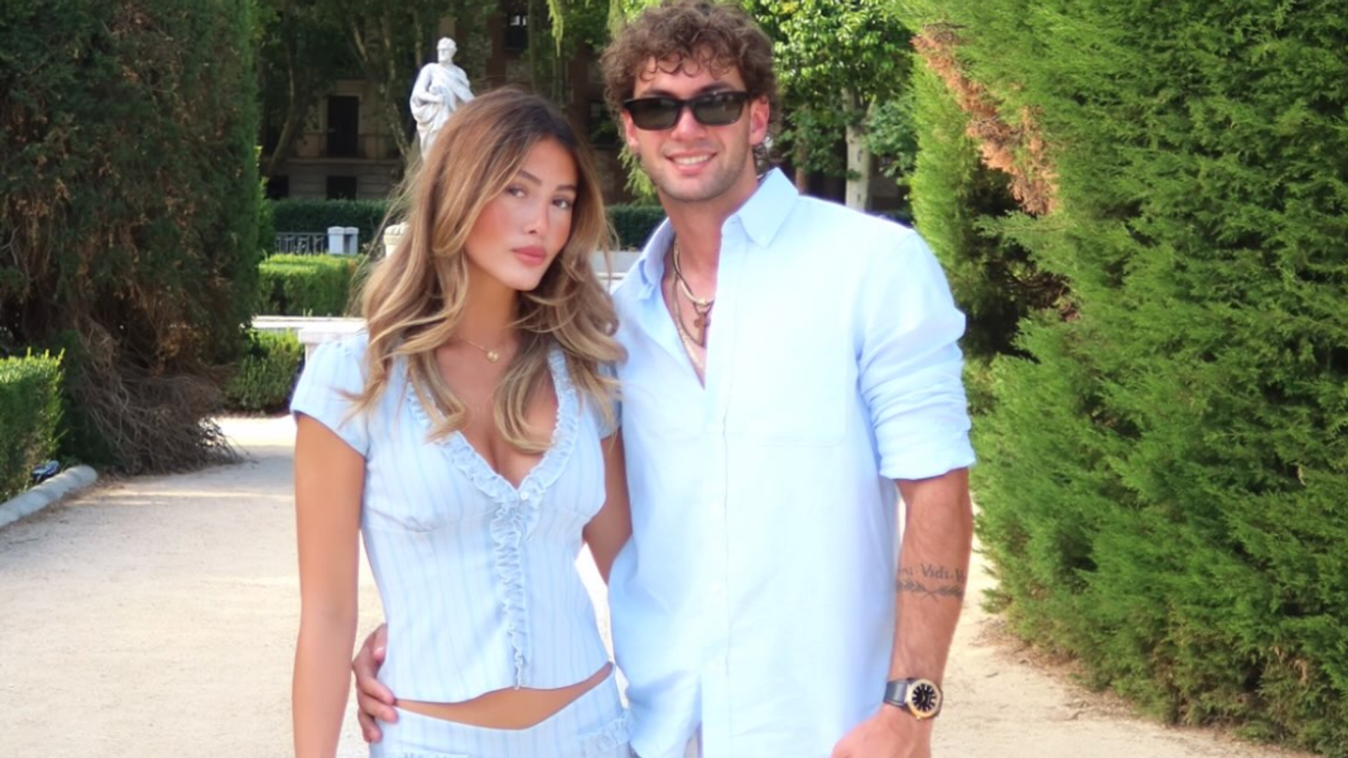 Christopher Levy y su novia Ivy Puente.