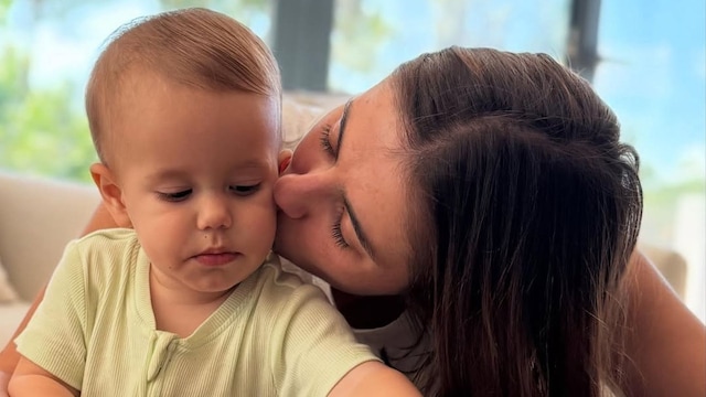 Milo, el bebé de Michelle Renaud y Matías Novoa, sopló su primera velita de cumpelaños 