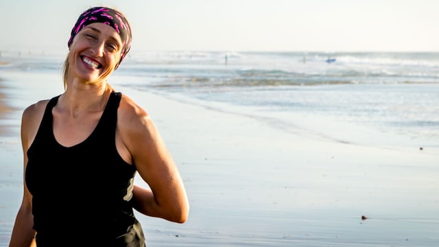 mujer playa