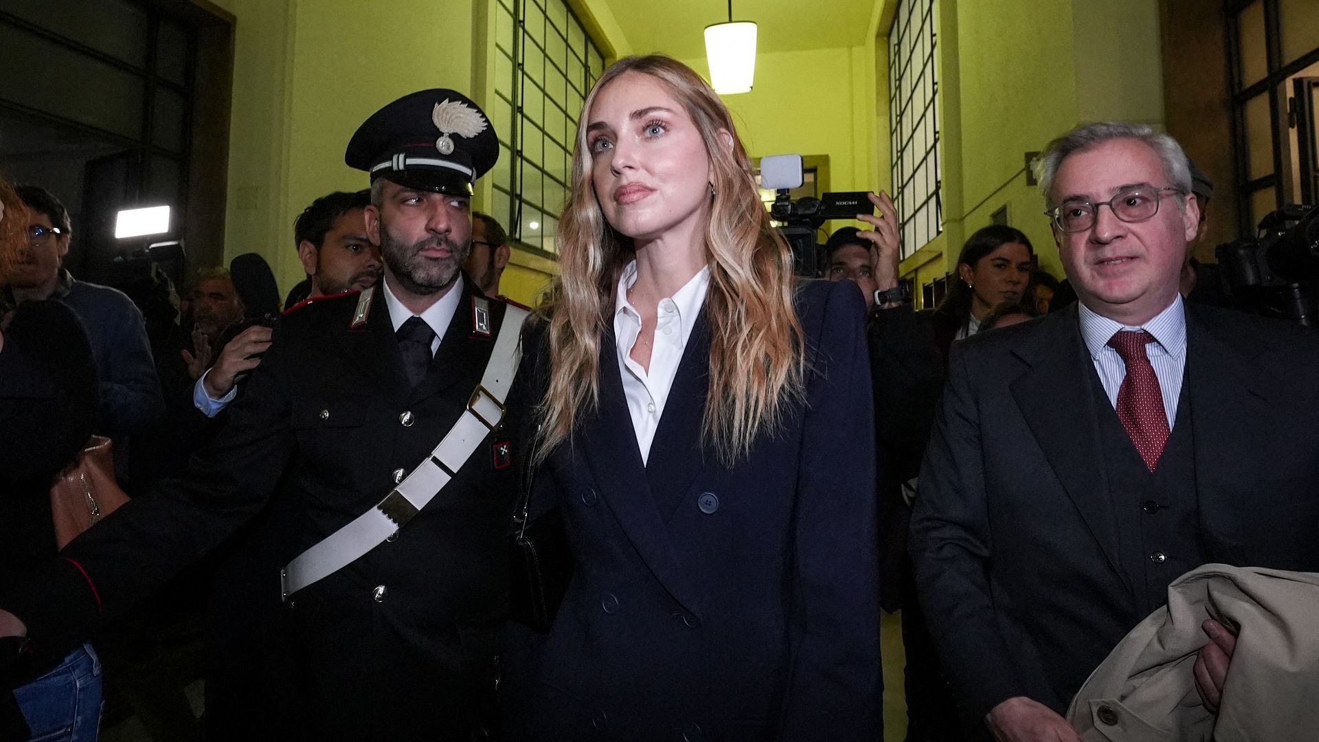 Chiara Ferragni, en su llegada al Tribunal de Milán