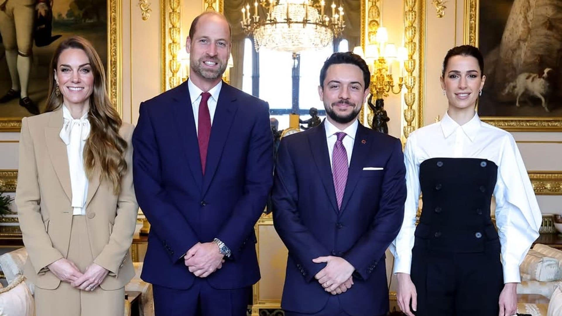El estrecho vínculo entre los príncipes de Gales y los herederos de Jordania se consolida en Windsor