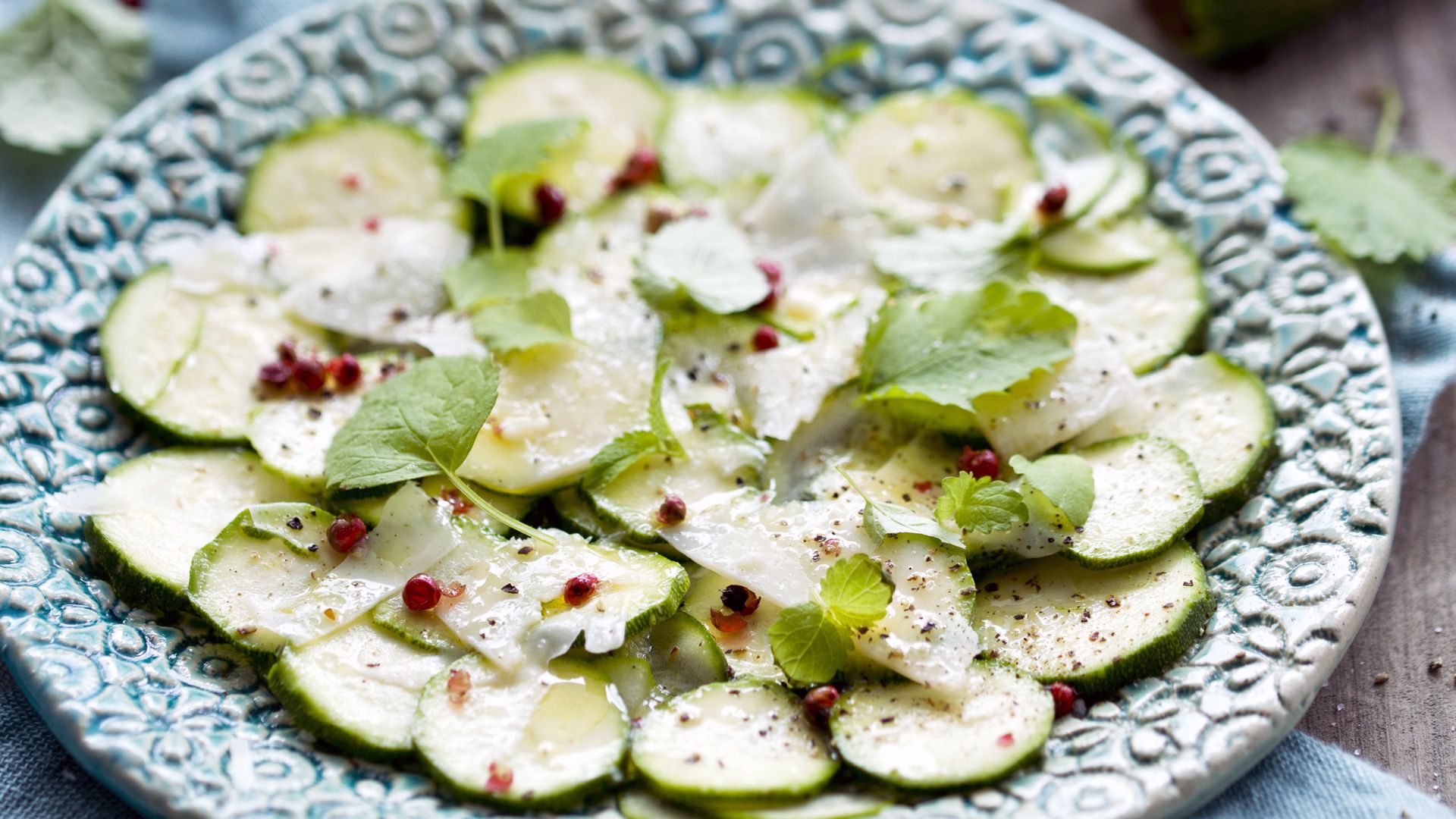 Carpaccio de calabacín.