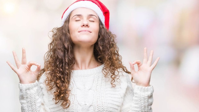 mujer meditando