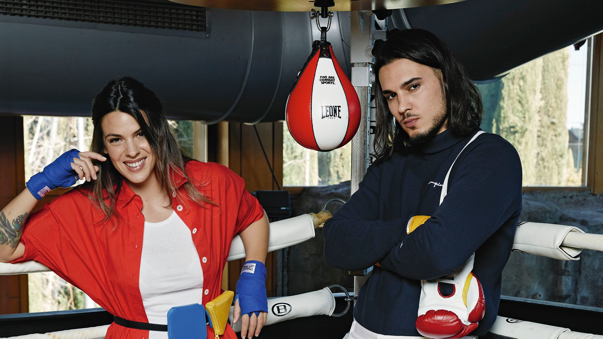 Laura Matamoros y Carlo Costanzia: el día que se subieron al ring en ¡HOLA! en un combate que ahora se hace realidad