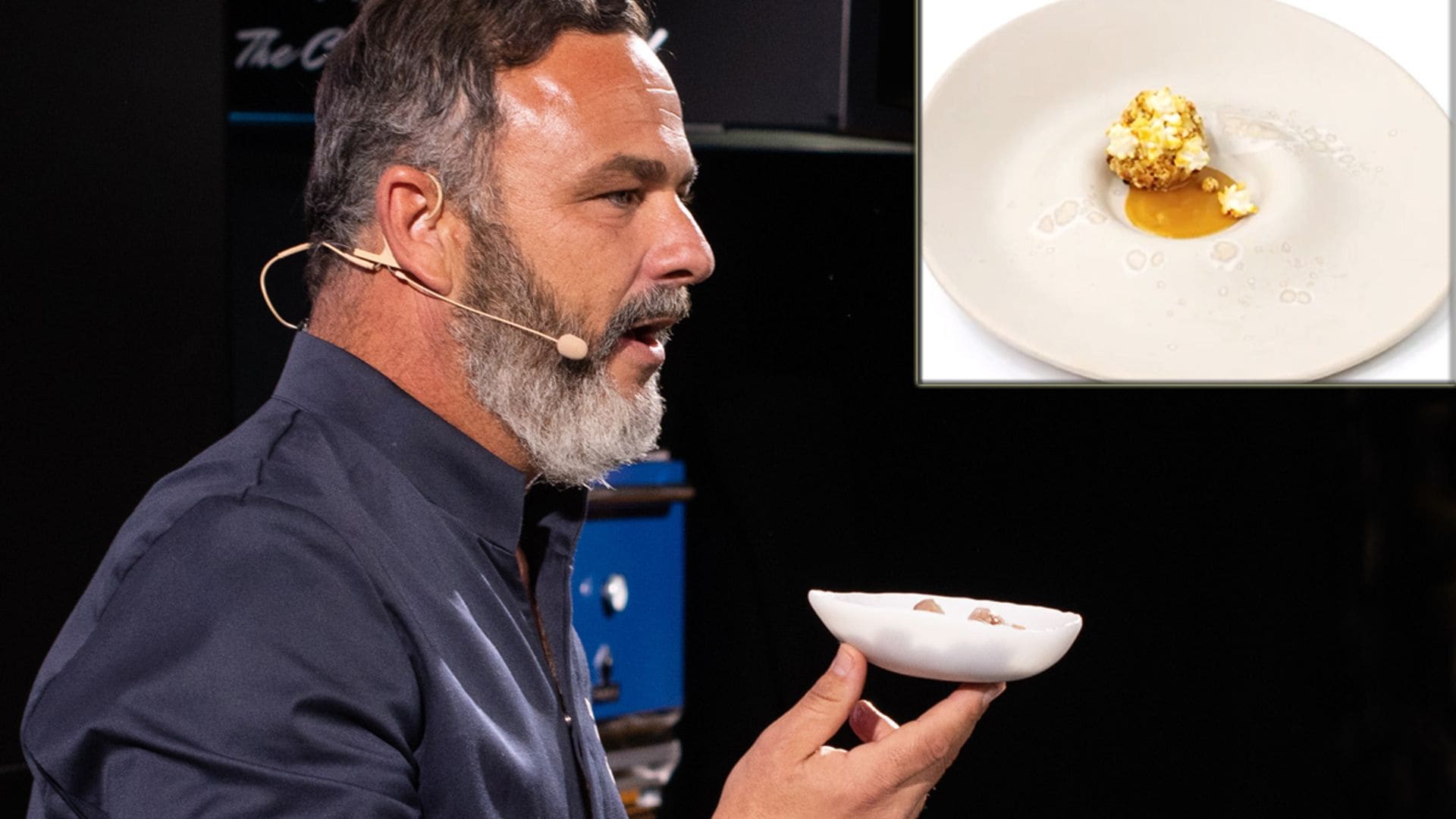Y de postre, unas palomitas de maíz… ¡hechas con ojos de pescado!