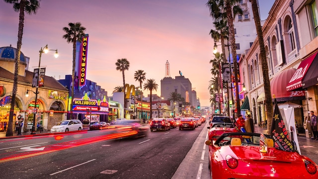 Hollywood Boulevard, California.