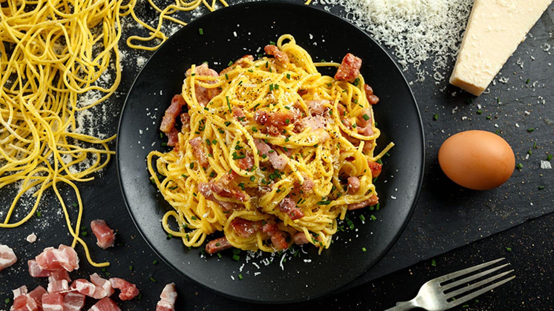 Espaguetis a la carbonara
