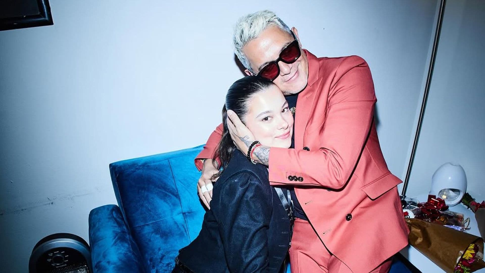 Alejandro Sanz y su hija Manuela