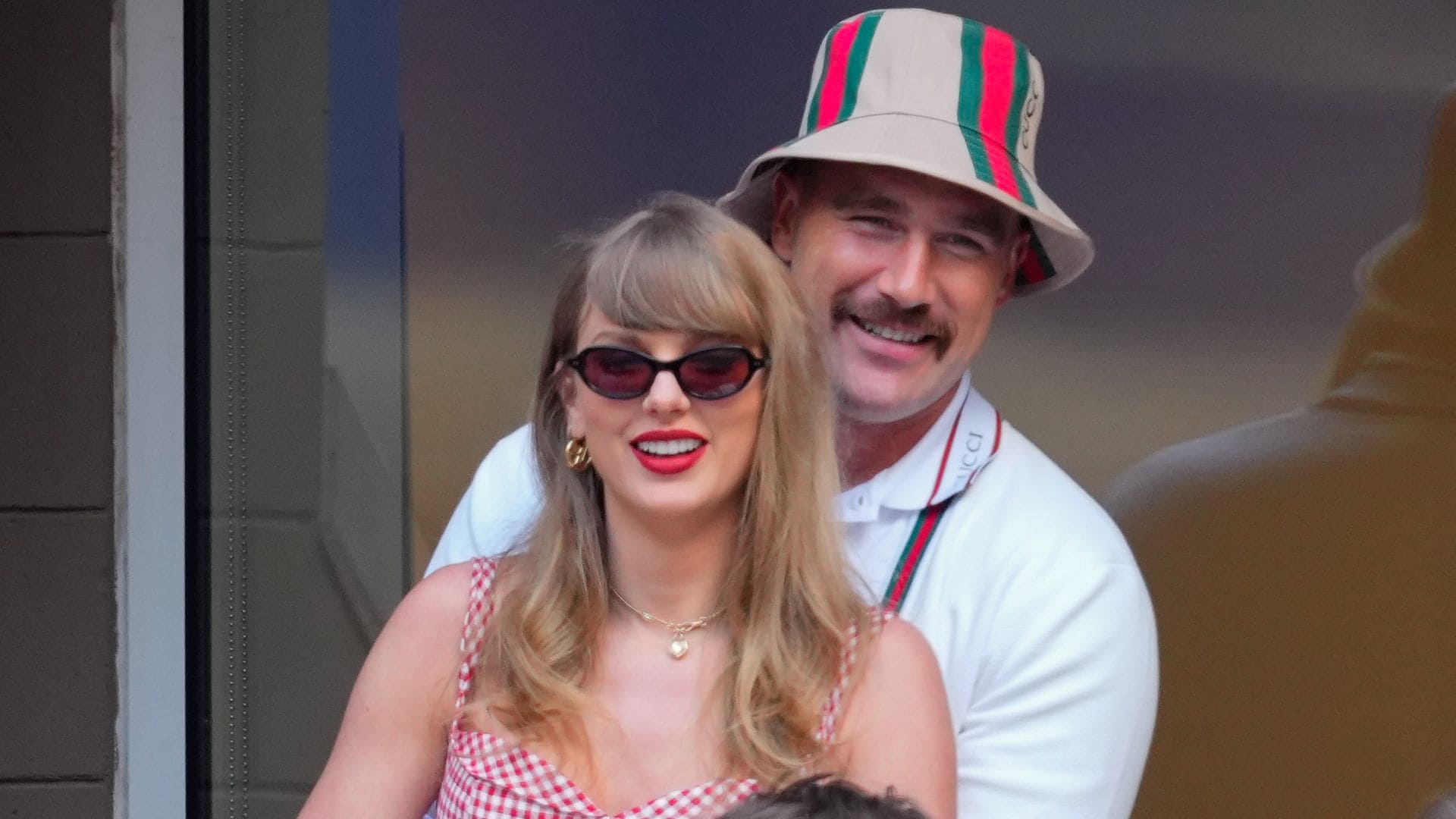 Taylor Swift y Travis Kelce en el US Open Tennis Championships en 2024.