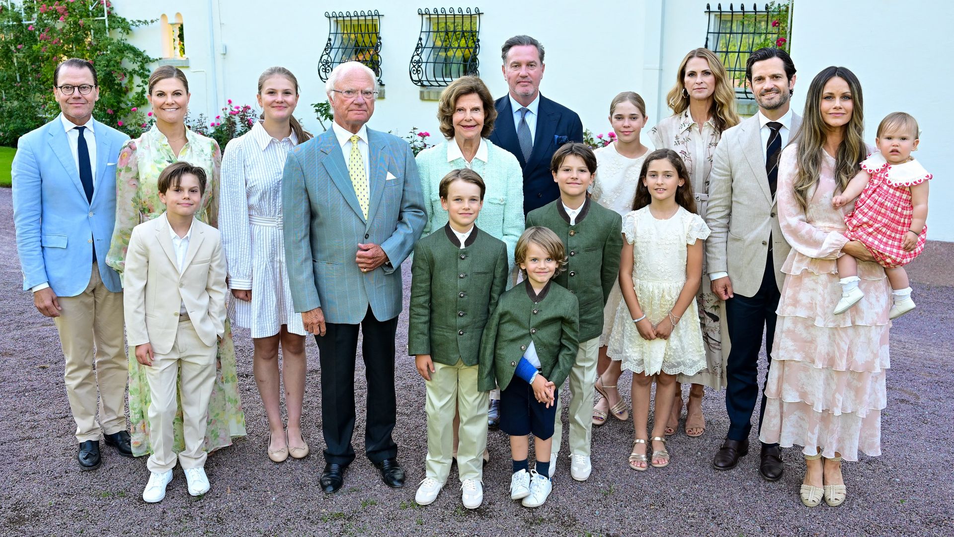 La familia real sueca, en su último posado veraniego