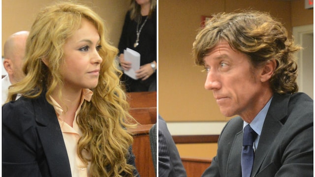 Paulina Rubio y Colate en la corte