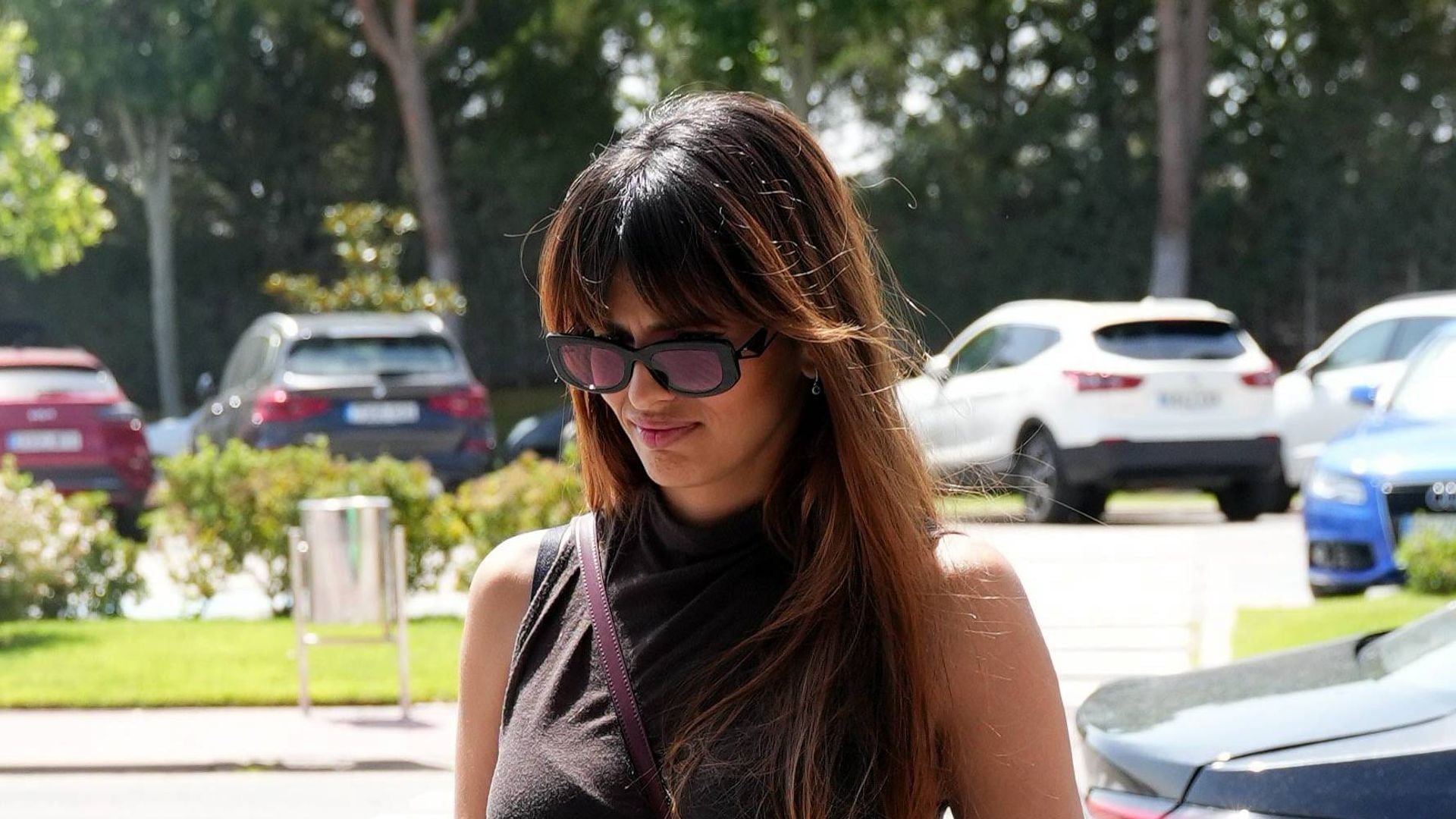 Sara Sálamo, en el tanatorio para despedir a su compañera Verónica Echegui