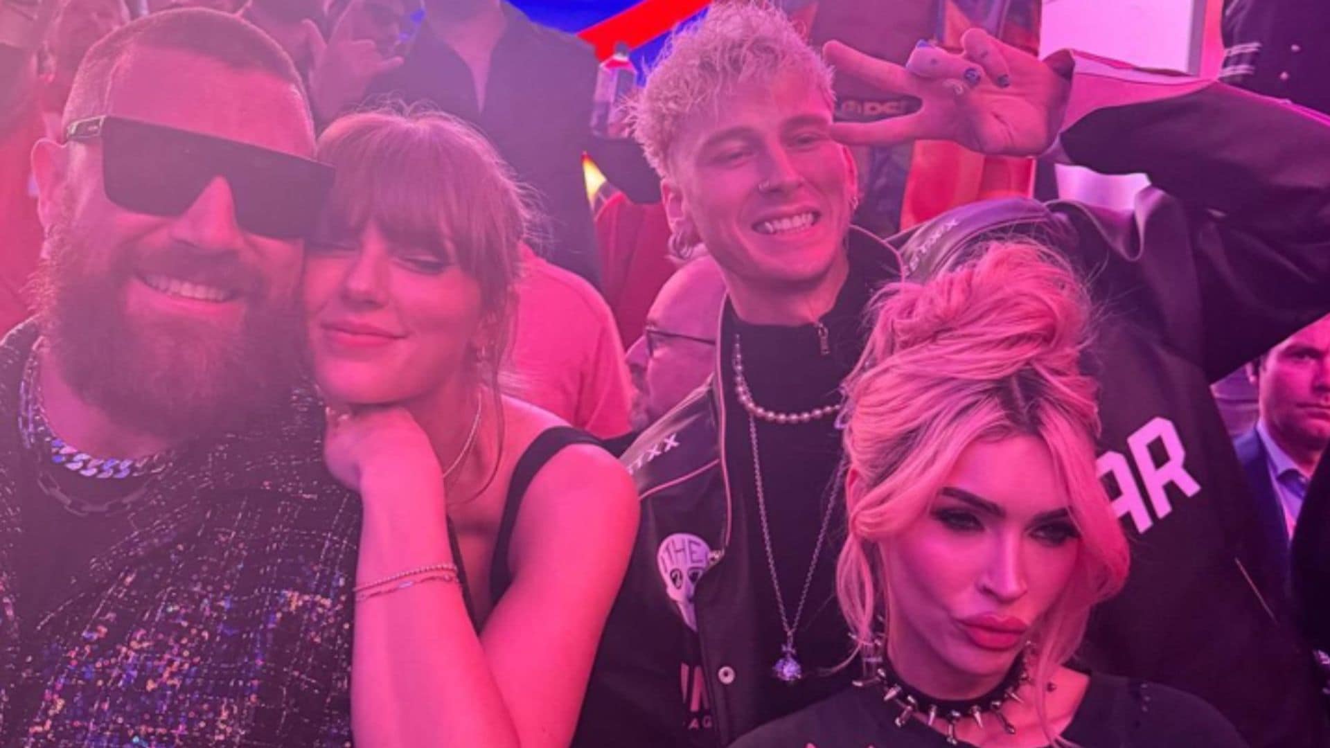 Las imágenes de Taylor Swift y Travis Kelce  de fiesta con Megan Fox tras ganar la Super Bowl