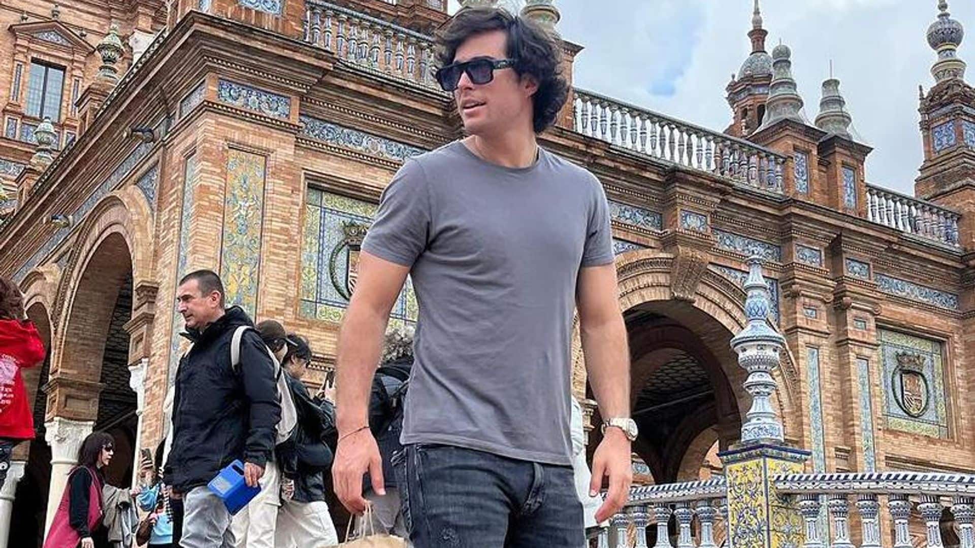 Danilo Carrera y su novia disfrutan de unos días en España