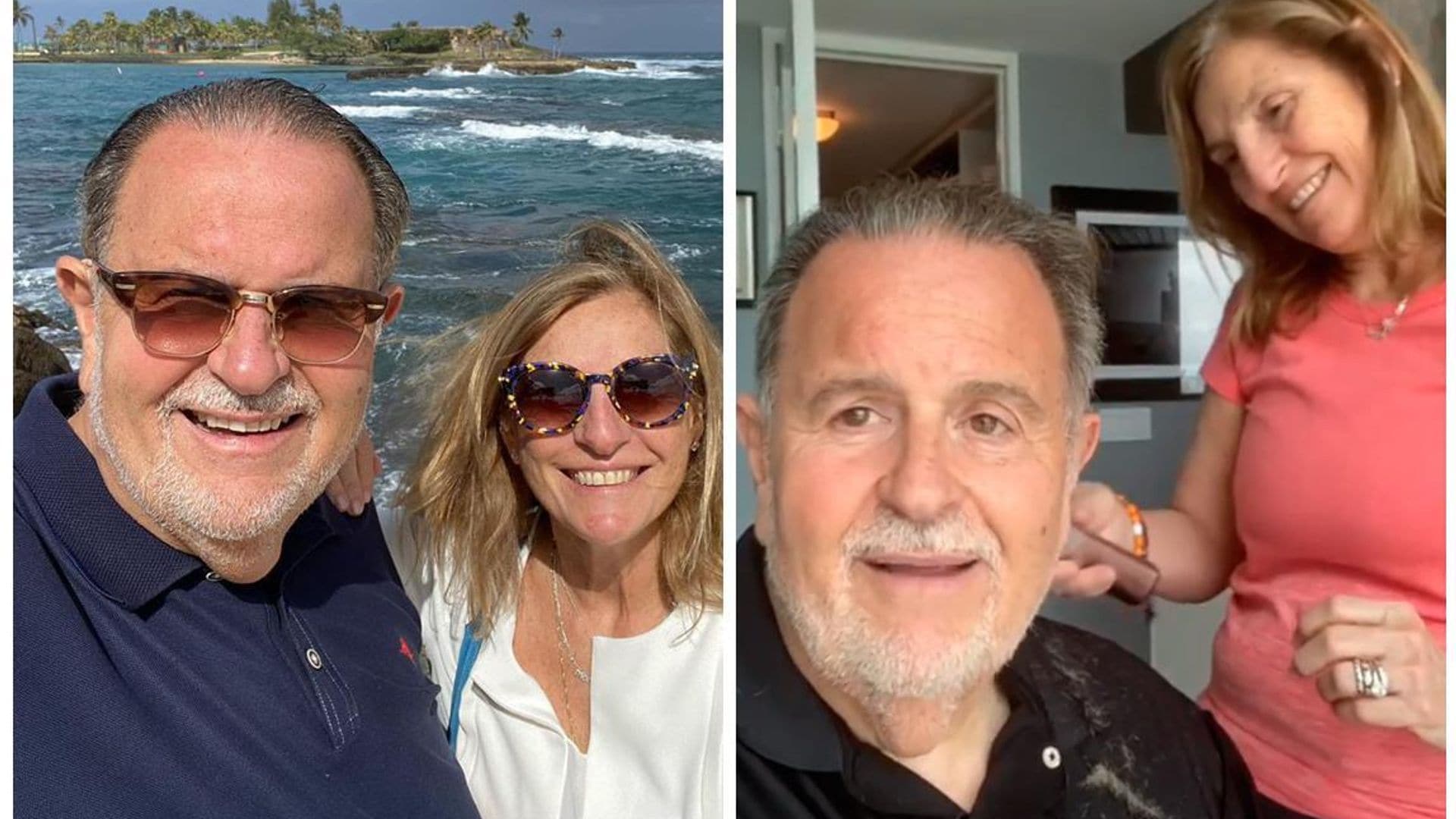 Raúl de Molina tiene en su esposa a la mejor peluquera del mundo, ¡tienes que verlo!