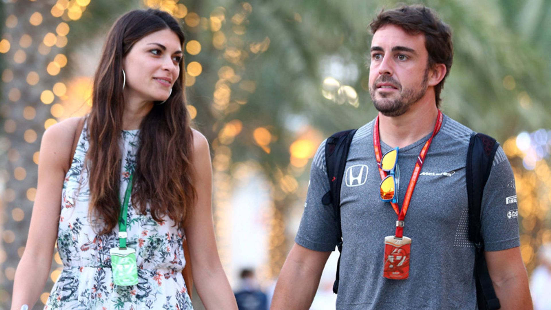 ¡Besos y más besos! Fernando Alonso se pone romántico con Linda Morselli
