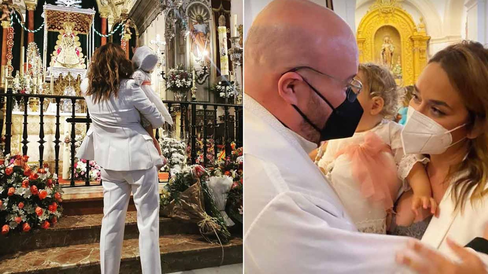 Emoción y mucho amor en el bautizo de Lola, la hija de Toñi Moreno