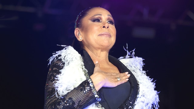 Isabel Pantoja actuando en el "Orgullo" de Madrid en 2022