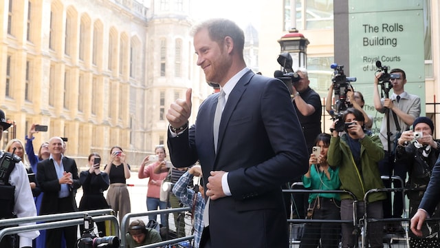 El príncipe Harry en el Tribunal Superior de Londres