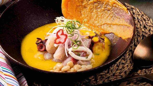 Ceviche de dorada y chipirones de Piscomar