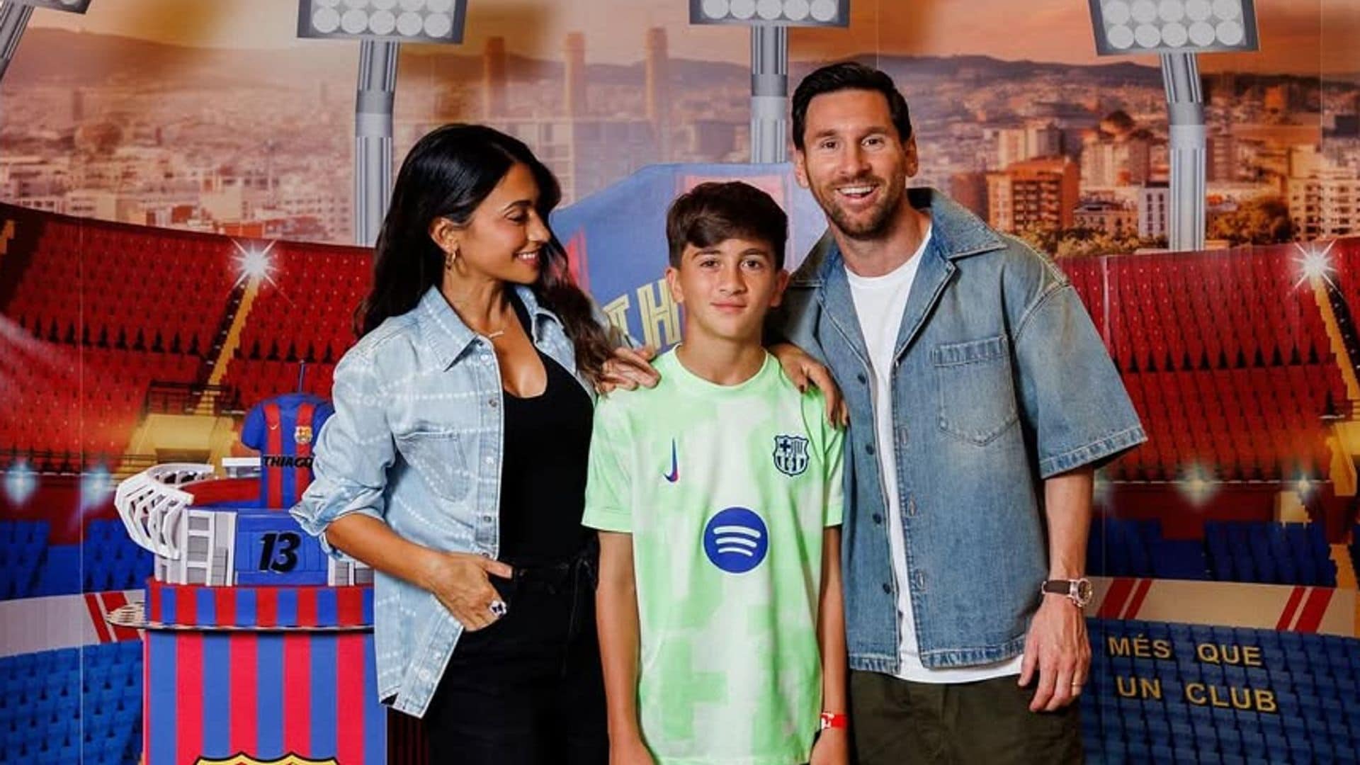 Antonela Roccuzzo y Lionel Messi celebraron el cumpleaños 13 de Thiago, su hijo mayor