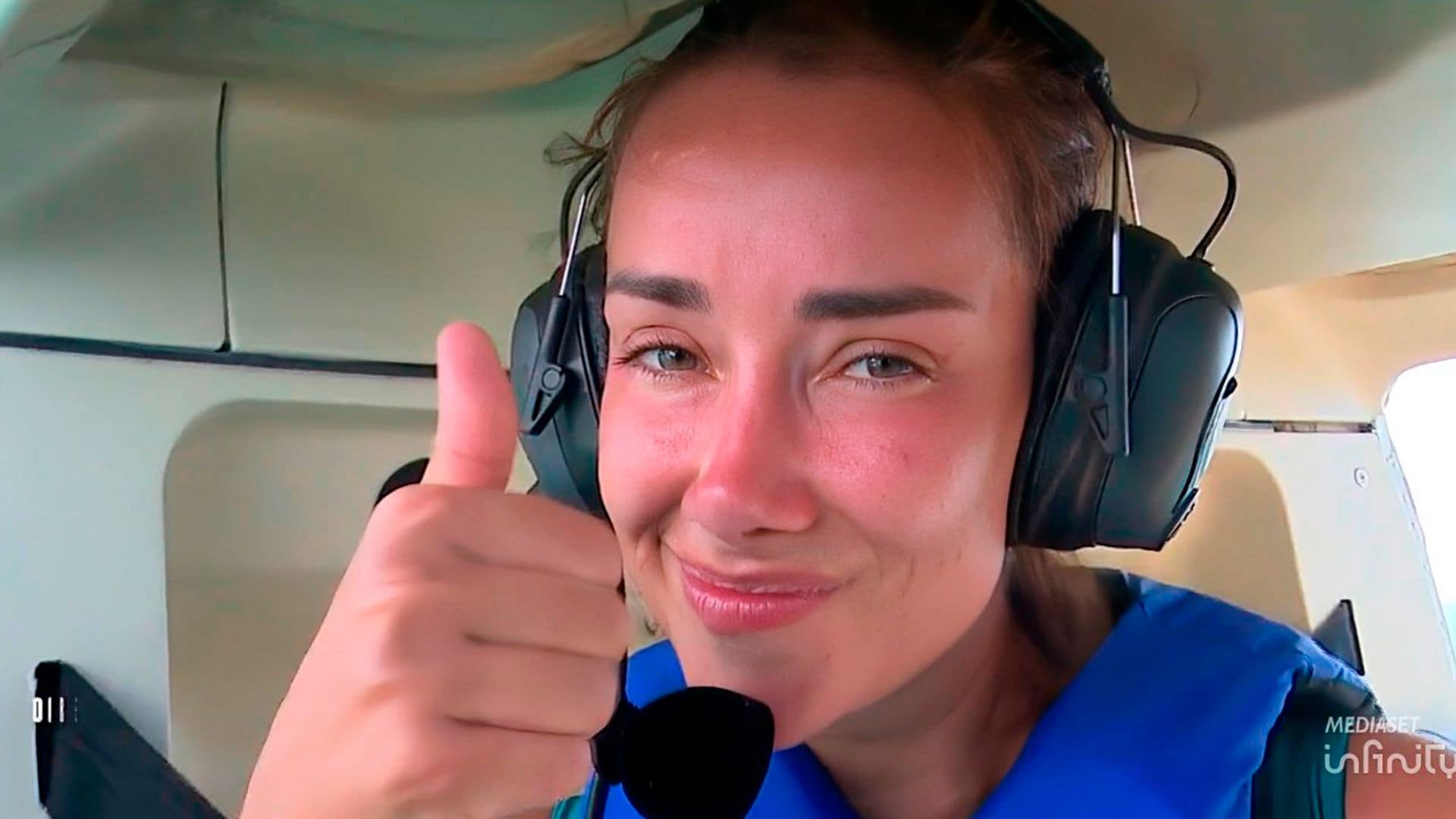 Adara Molinero, protagonista de 'Supervivientes' después de 4 intentos para saltar del helicóptero y ser atendida de urgencia