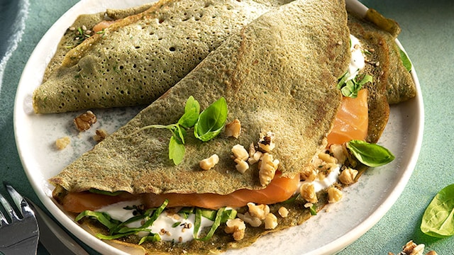 crepes espincac nueces