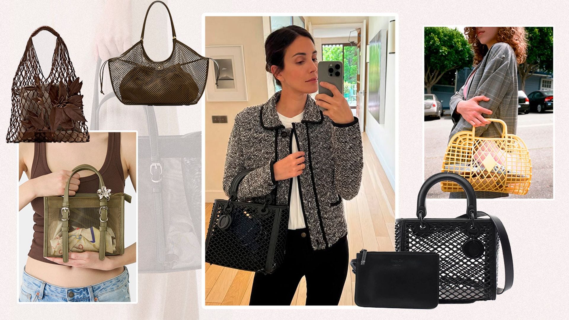 El bolso 'fishnet' de Sassa de Osma: el accesorio que Zara agota y sustituye al capazo esta primavera