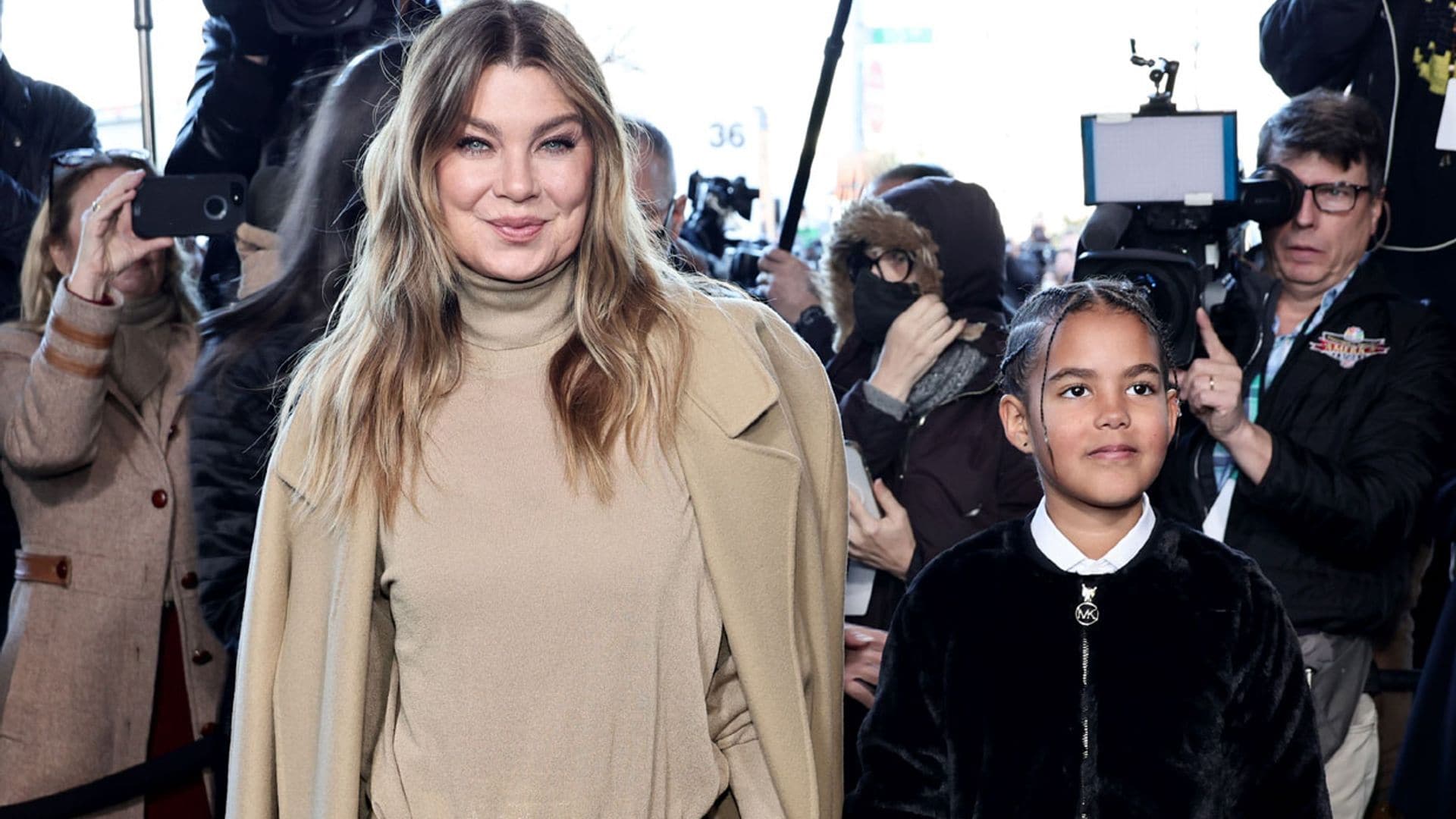 Ellen Pompeo y su hija Sienna, la sensación del 'front-row'