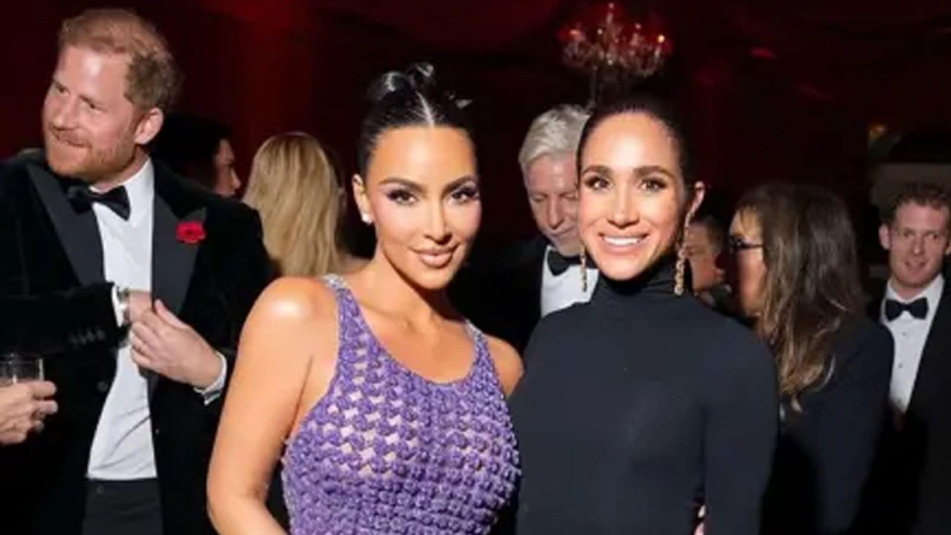 Los duques de Sussex con Kim Kardashian