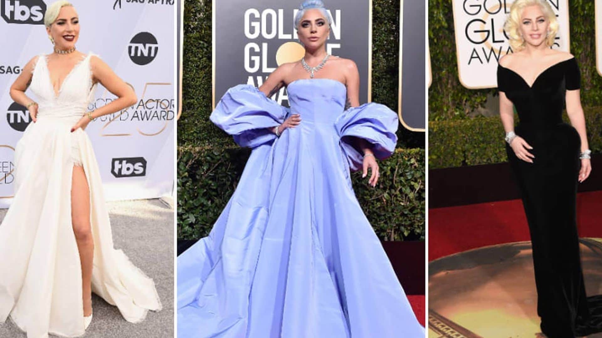 Los 10 vestidos de 'red carpet' más glamorosos de Lady Gaga