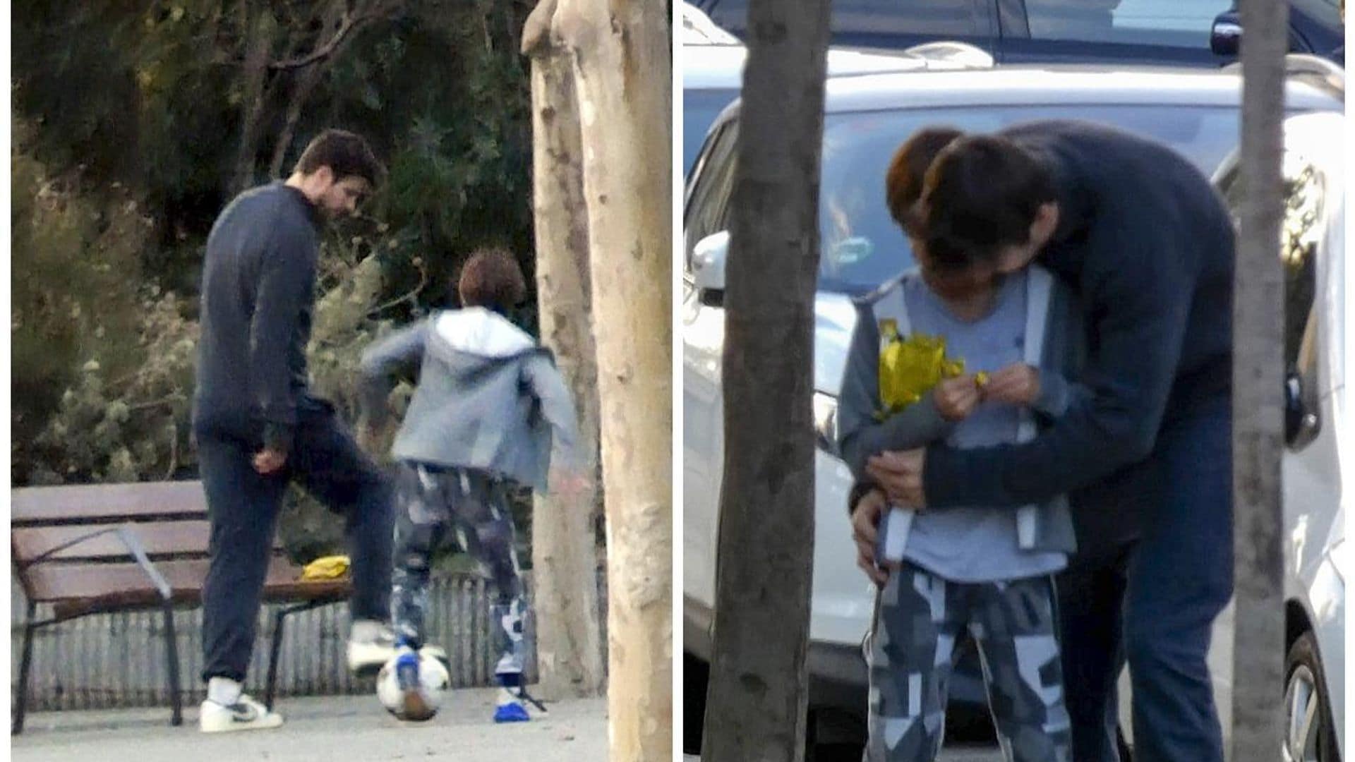 Gerard Piqué aprovecha los últimos días de sus hijos en Barcelona