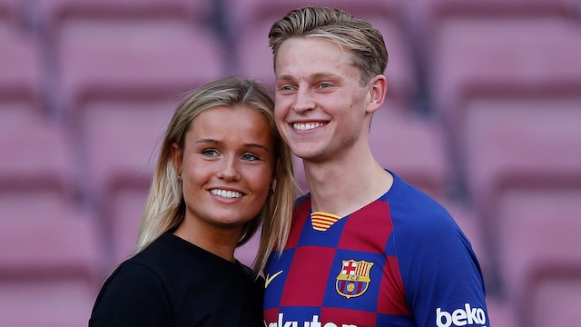 Frenkie de Jong and his girlfriend Mikky Kiemeney