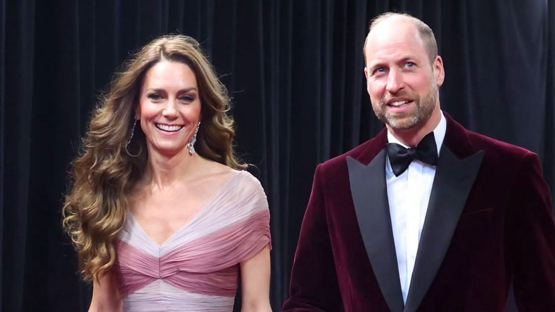El príncipe Guillermo y Kate Middleton en los BAFTA 2026 el 22 de febrero de 2026