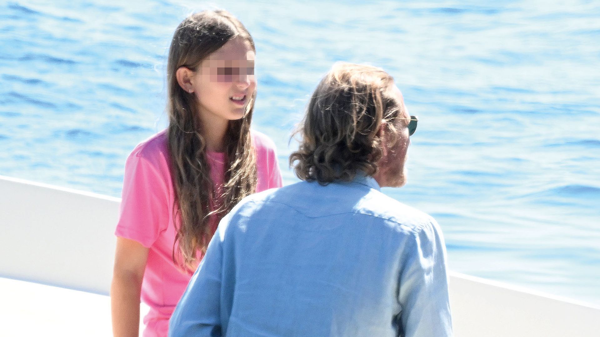 India Casiraghi con su padre, Andrea, en sus vacaciones