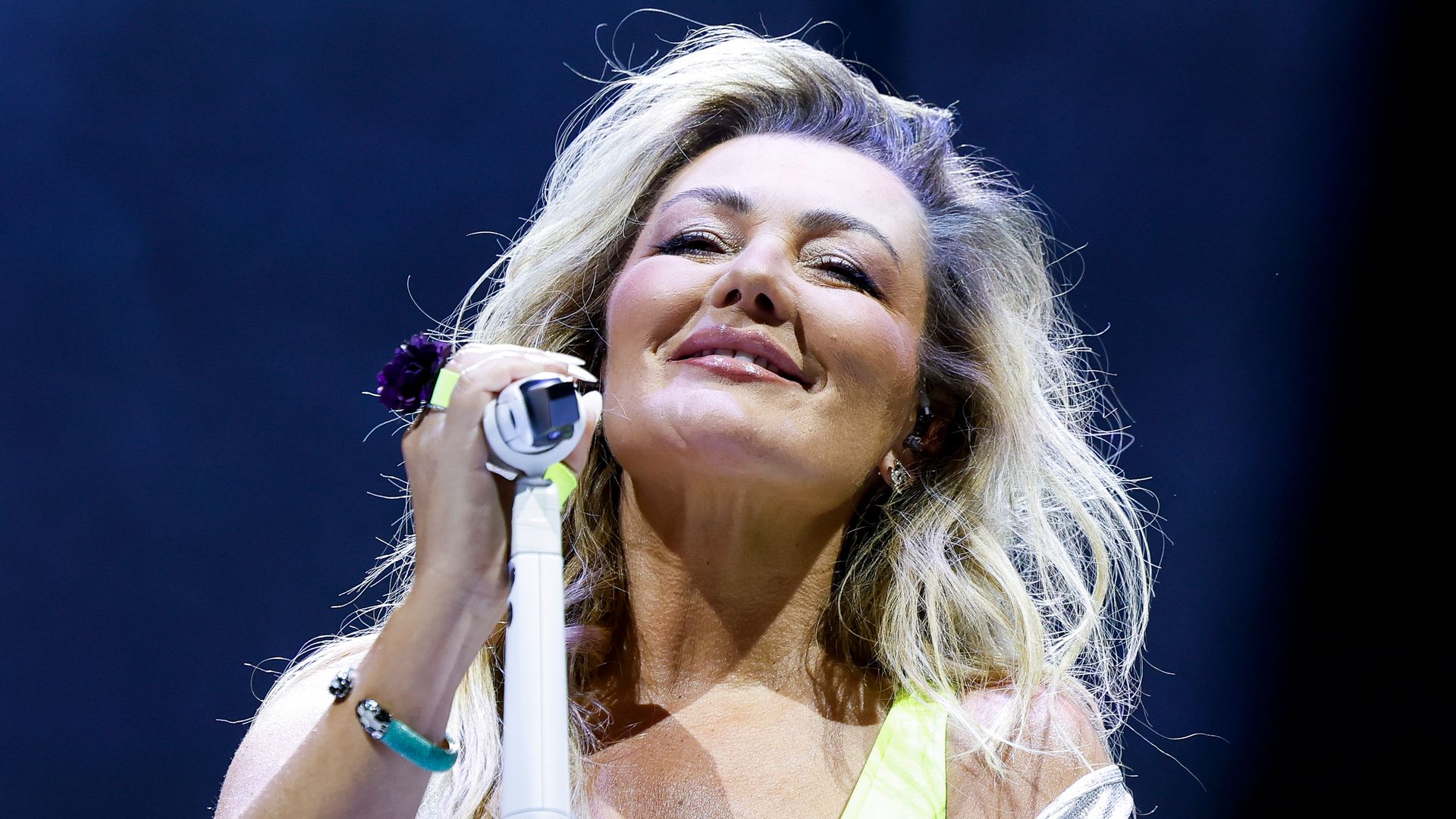 Amaia Montero con La Oreja de Van Gogh actuando en Madrid el 28 de mayo de 2026