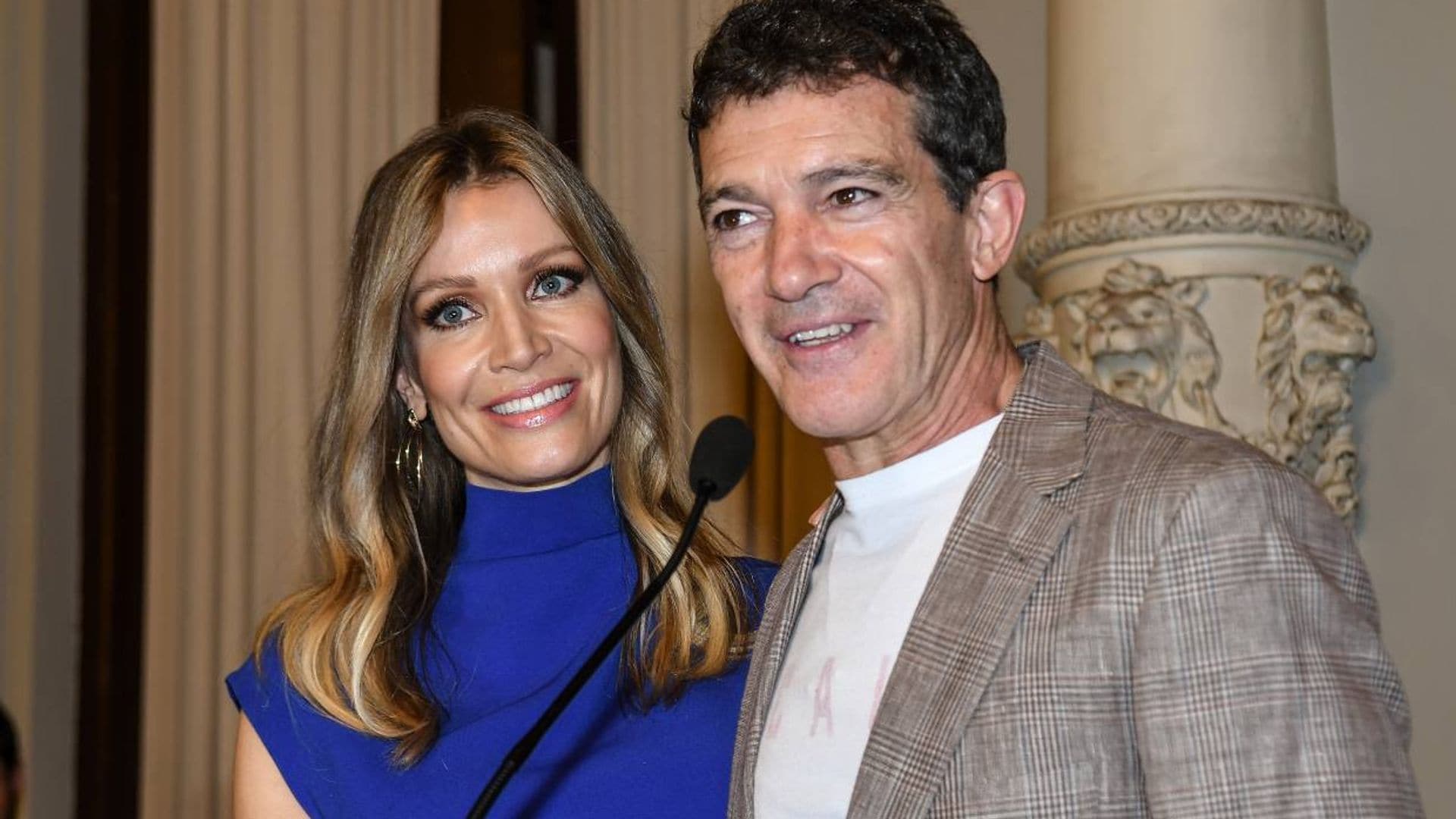 ¿Por qué Nicole Kimpel 'lució' mantilla española el día que Banderas fue nominado a los Oscar?