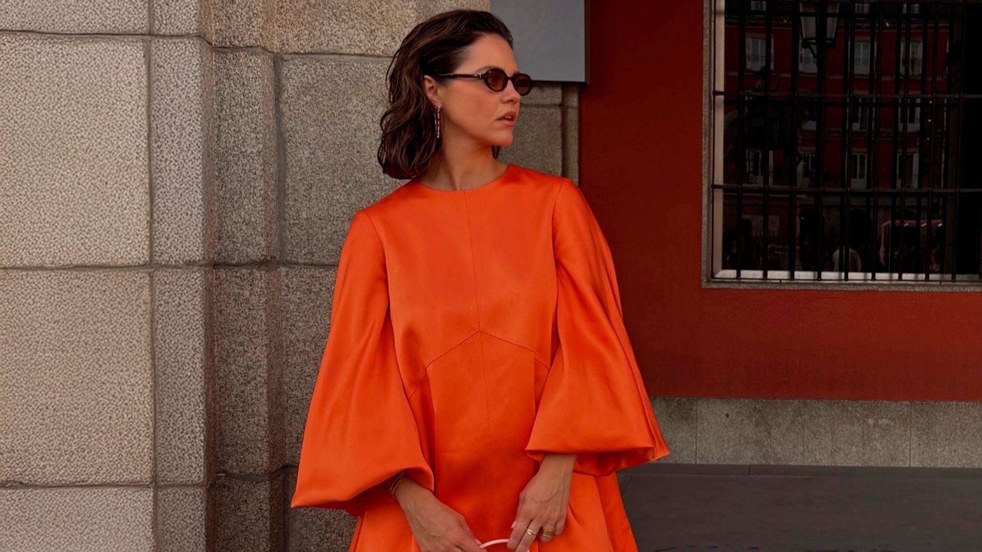 Isabelle Junot en el desfile de Carolina Herrera de Madrid