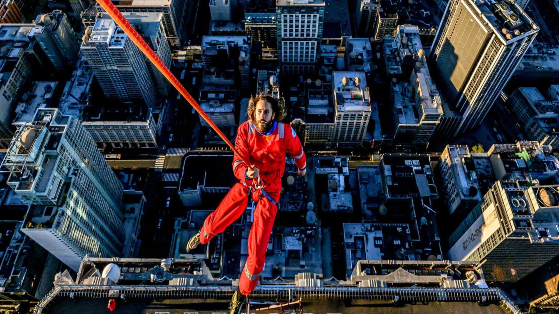 Las impresionantes imágenes del actor Jared Leto escalando el Empire State Building en tan solo 20 minutos