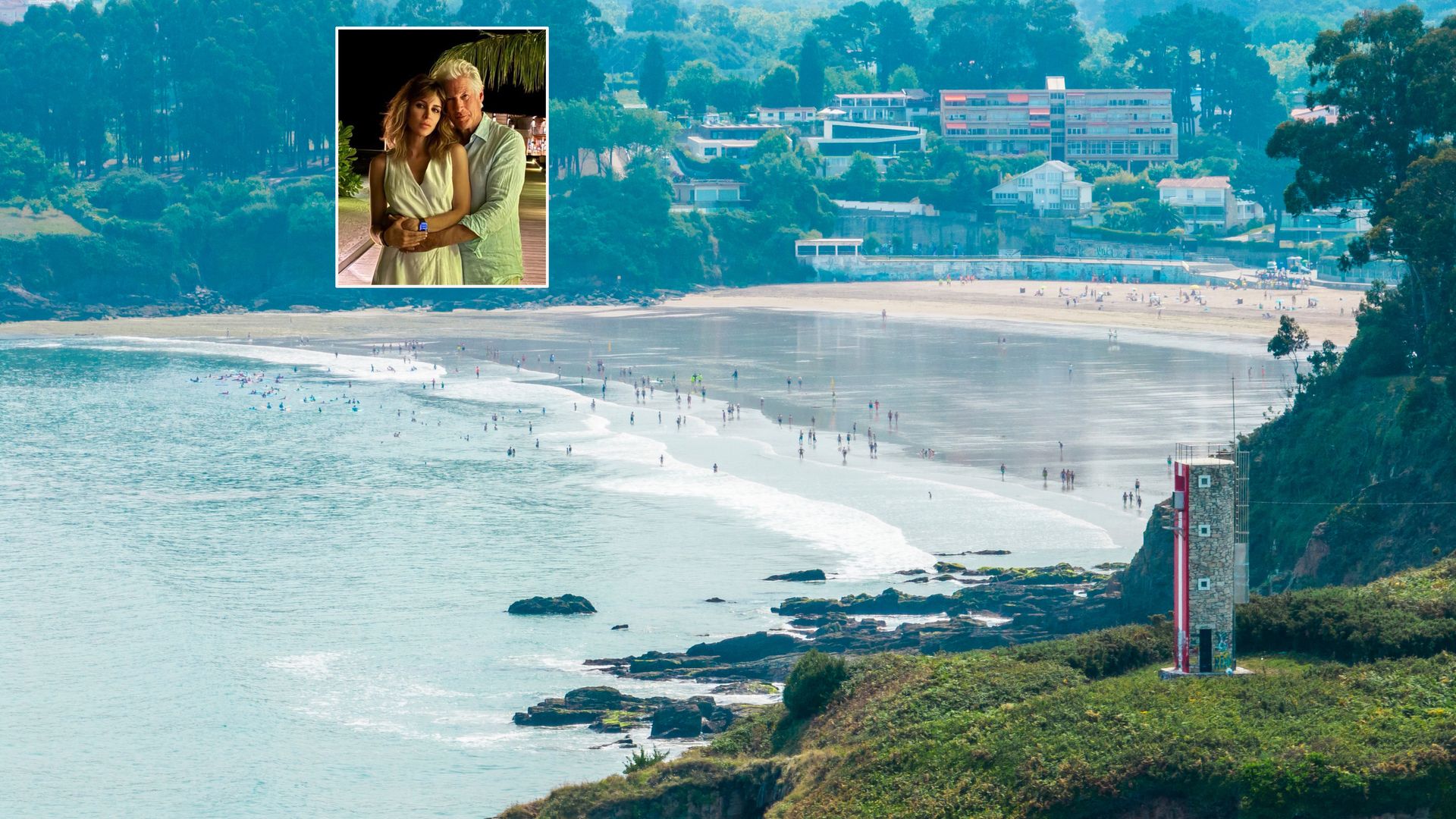 La playa favorita de Richard y Alejandra Gere como refugio veraniego: a 15 minutos de A Coruña y con mucha privacidad