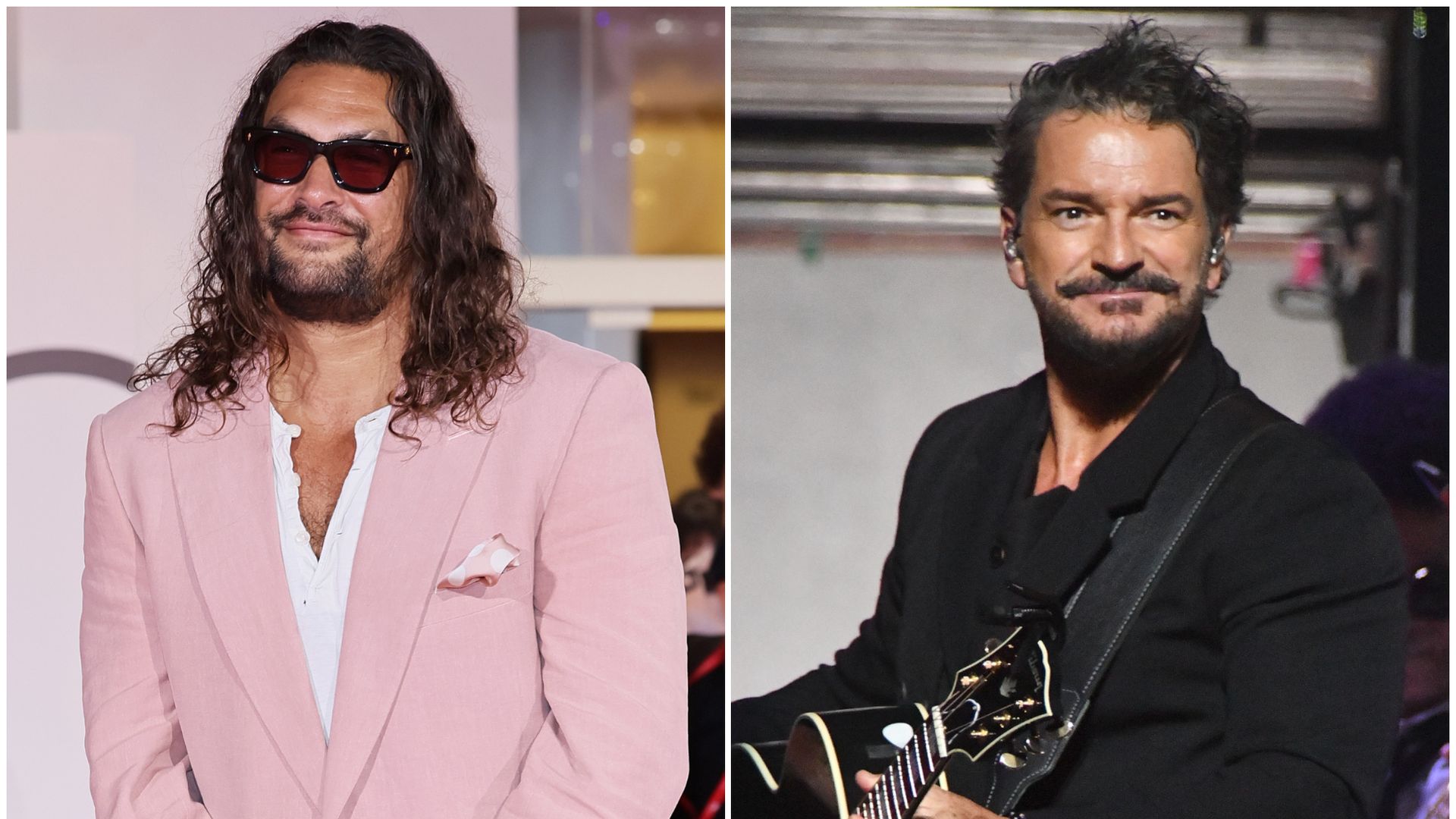 Jason Momoa y su suegro Ricardo Arjona, padre de Adria.