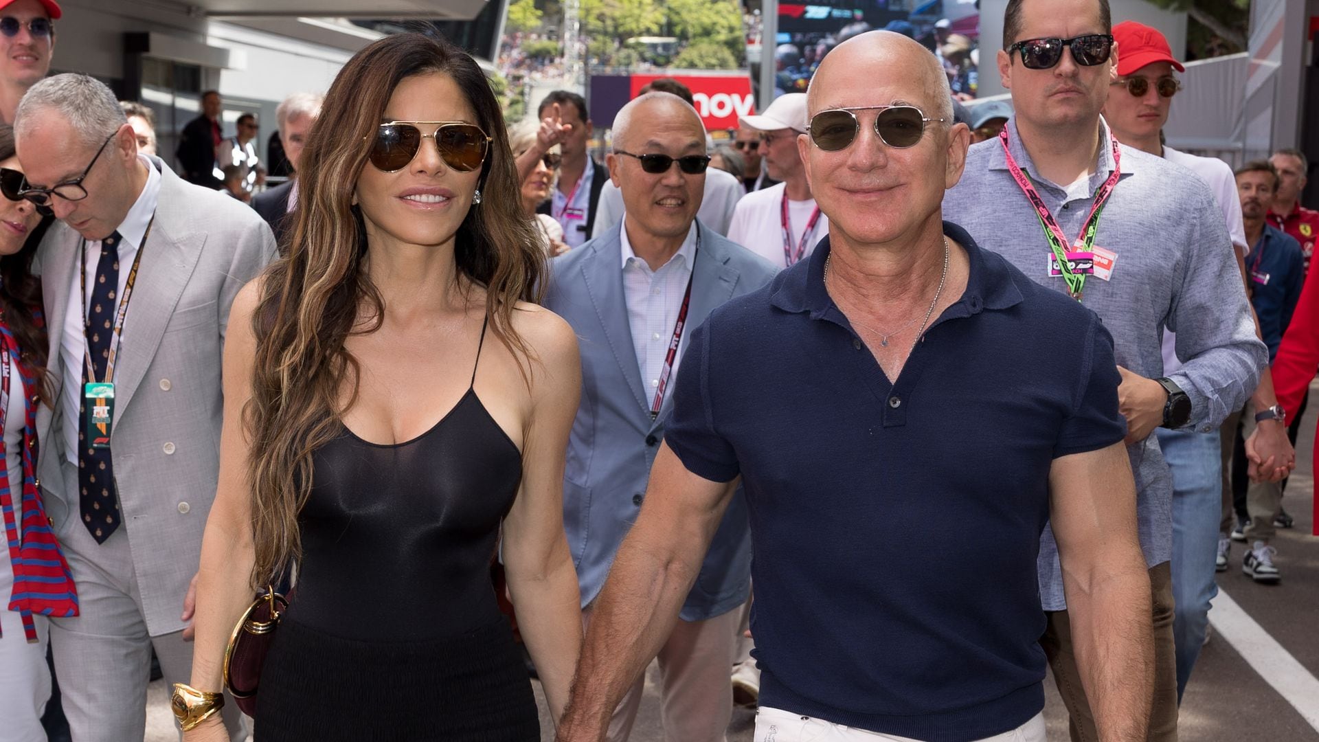 Lauren Sánchez y Jeff Bezos 