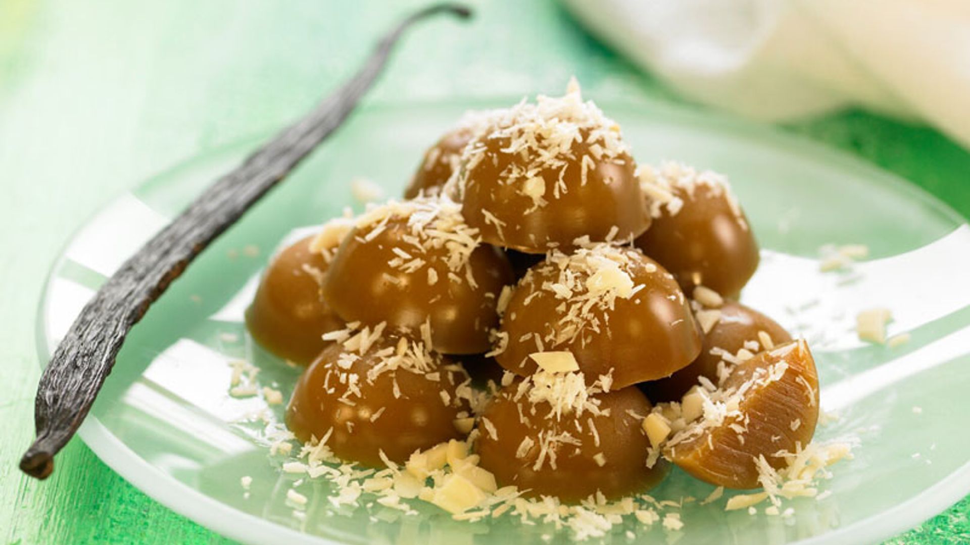 Bombones de coco, choco y vainilla