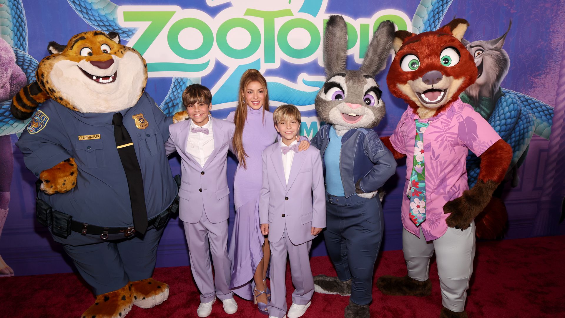 Shakira, Sasha y Milán disfrutaron de una noche encantadora.