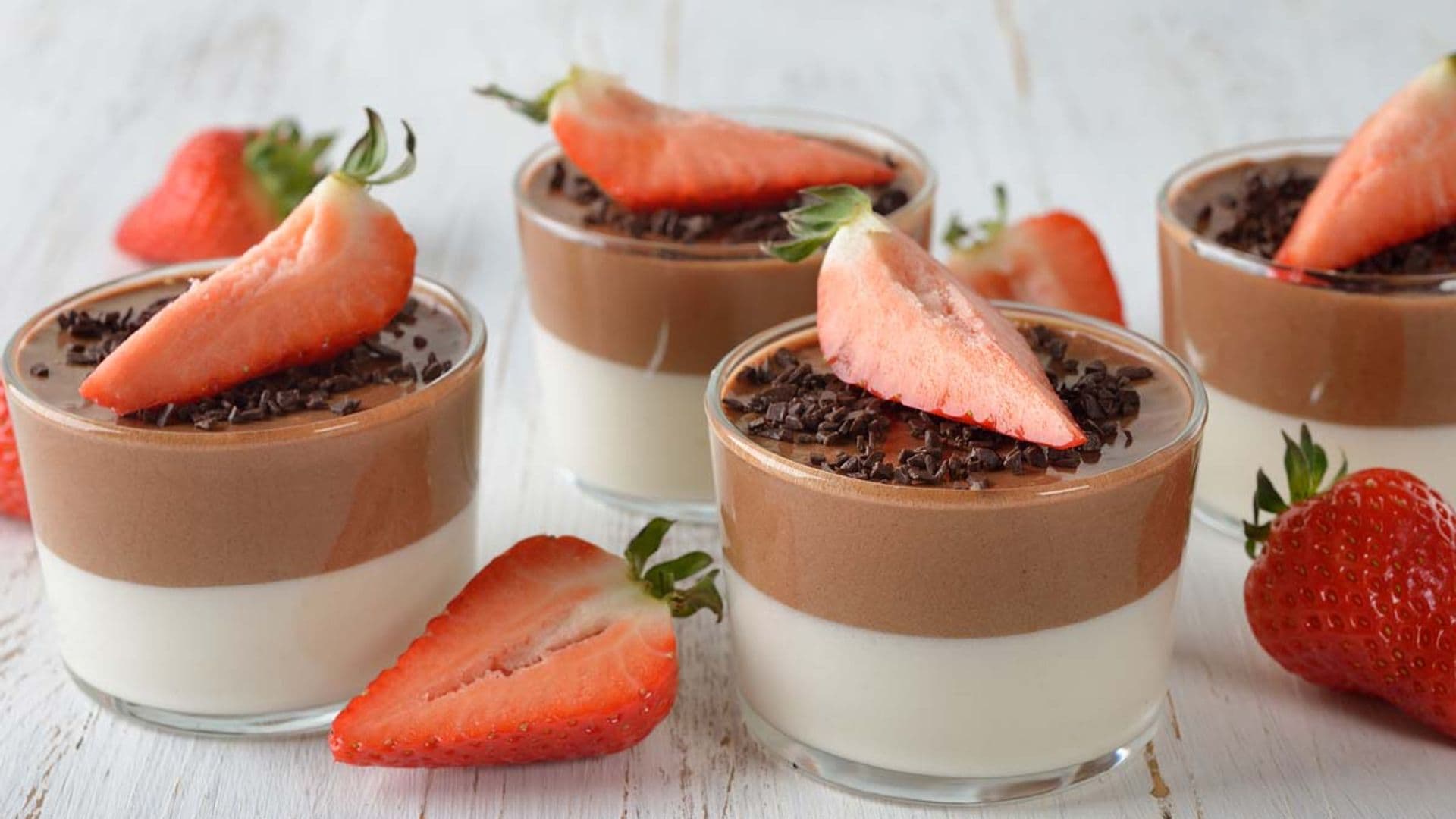 'Bavaroise' con crema de chocolate
